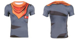 Android 17 Red Ribbon Gear | Body Building Short Sleeve Shirt | Fitness Workout | Dragon Ball Super