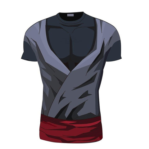 Black Goku Rose | Short Sleeve Shirt | Workout Fitness Gear | Dragon Ball Super