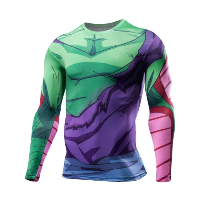 Kid Buu Dragon Ball Fitness Long Sleeves Cool Compression T-shirt — DBZ  Store