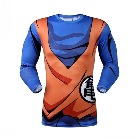 Son Goku Gi | Long Sleeve Shirt | Workout Fitness Gear | Dragon Ball Super