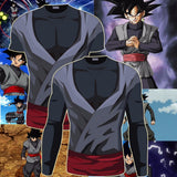 Black Goku Rose | Long Sleeve Shirt | Workout Fitness Gear | Dragon Ball Super