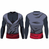 Black Goku Rose | Long Sleeve Shirt | Workout Fitness Gear | Dragon Ball Super