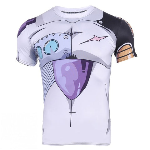 Cyborg Frieza Machine Body | Body Building Short Sleeve Shirt | Fitness Workout | Dragon Ball Super