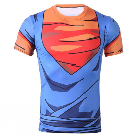Vegito Fusion Gi | Body Building Short Sleeve Shirt | Fitness Workout | Dragon Ball Super