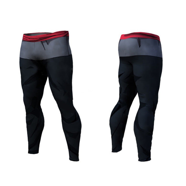 dragon ball workout gear Goku Black Gi Pants | Long Leg Leggings | Workout Fitness Gear