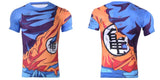 Son Goku Battle Damaged Gi | Body Building Short Sleeve Shirt | Fitness Workout | Dragon Ball Super