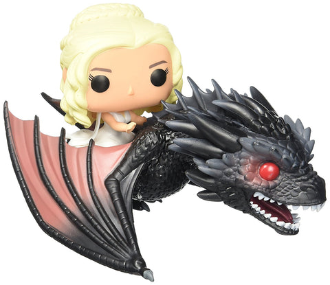 Daenerys Rides Drogon Red-Eyed Dragon | Games of Thrones | Exclusive Limited Funko Pop Ride