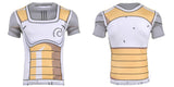 Whis' Vegeta Battle Saiyan Armor | Body Building Short Sleeve Shirt | Fitness Workout | Dragon Ball Super
