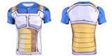 Vegeta Battle Saiyan Armor | Body Building Short Sleeve Shirt | Fitness Workout | Dragon Ball Super