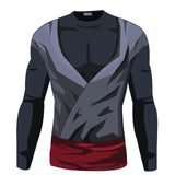 Black Goku Rose | Long Sleeve Shirt | Workout Fitness Gear | Dragon Ball Super
