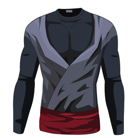 Black Goku Rose | Long Sleeve Shirt | Workout Fitness Gear | Dragon Ball Super