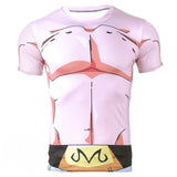 Majin Buu Body | Body Building Short Sleeve Shirt | Fitness Workout | Dragon Ball Super