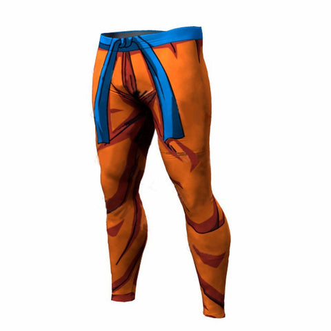 Son Goku Gi Pants | Long Leg Leggings | Workout Fitness Gear | Dragon Ball Super