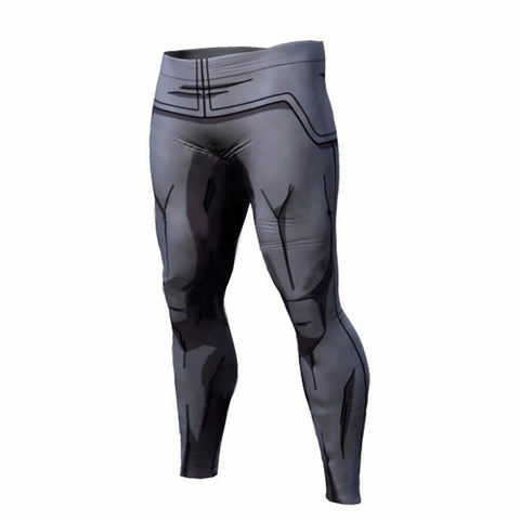 Vegeta Grey Under-armor Pants | Long Leg Leggings | Workout Fitness Gear | Dragon Ball Super